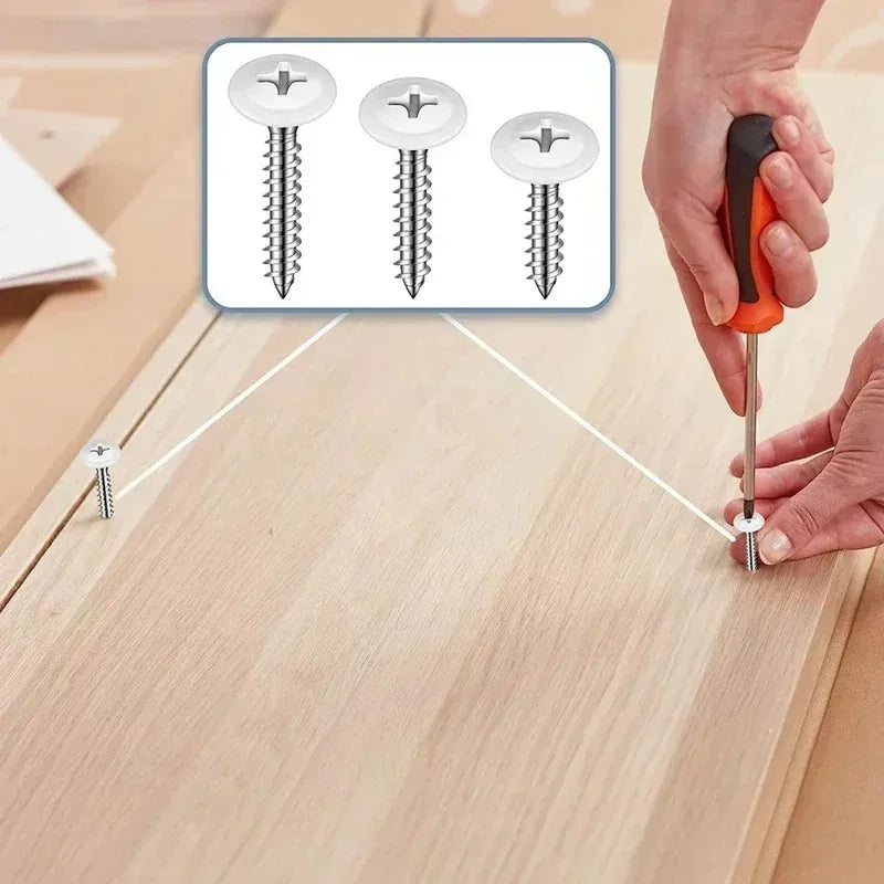 Phillips Pan Head Wood Cross Recessed Truss Self-tapping White Sheet Metal Thread Round Fast  Scre Pan for The Wall Screws Cover