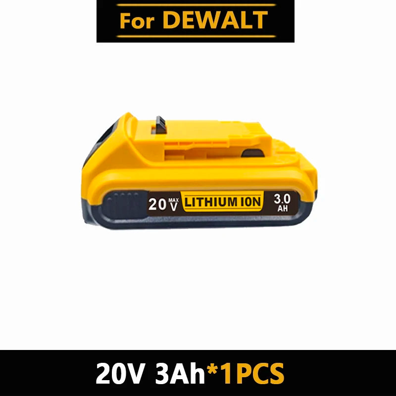20V MAX XR Lithium Battery Pack For DeWalt Power Tools Replacement Battery Compatible DCB200 DCB205 8.0Ah Rechargeable Battery