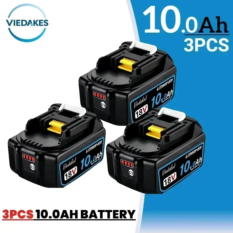 100% Original for Makita 18V 12Ah/10Ah/8Ah Battery for Makita Tool,DTD173、TW004G、DGA506 Rechargeable Replacement Lithium Battery