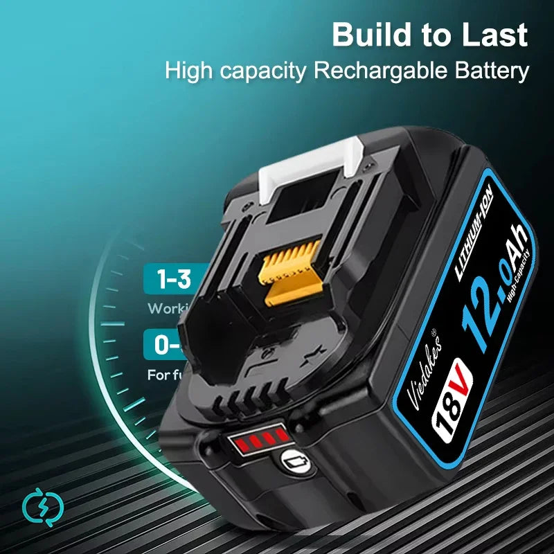 Original for Makita 18V Battery, 12000mAh LED Rechargeable Lithium Battery, 🔋BL1830 BL1850 BL1840 for Makita 18V Tool Battery
