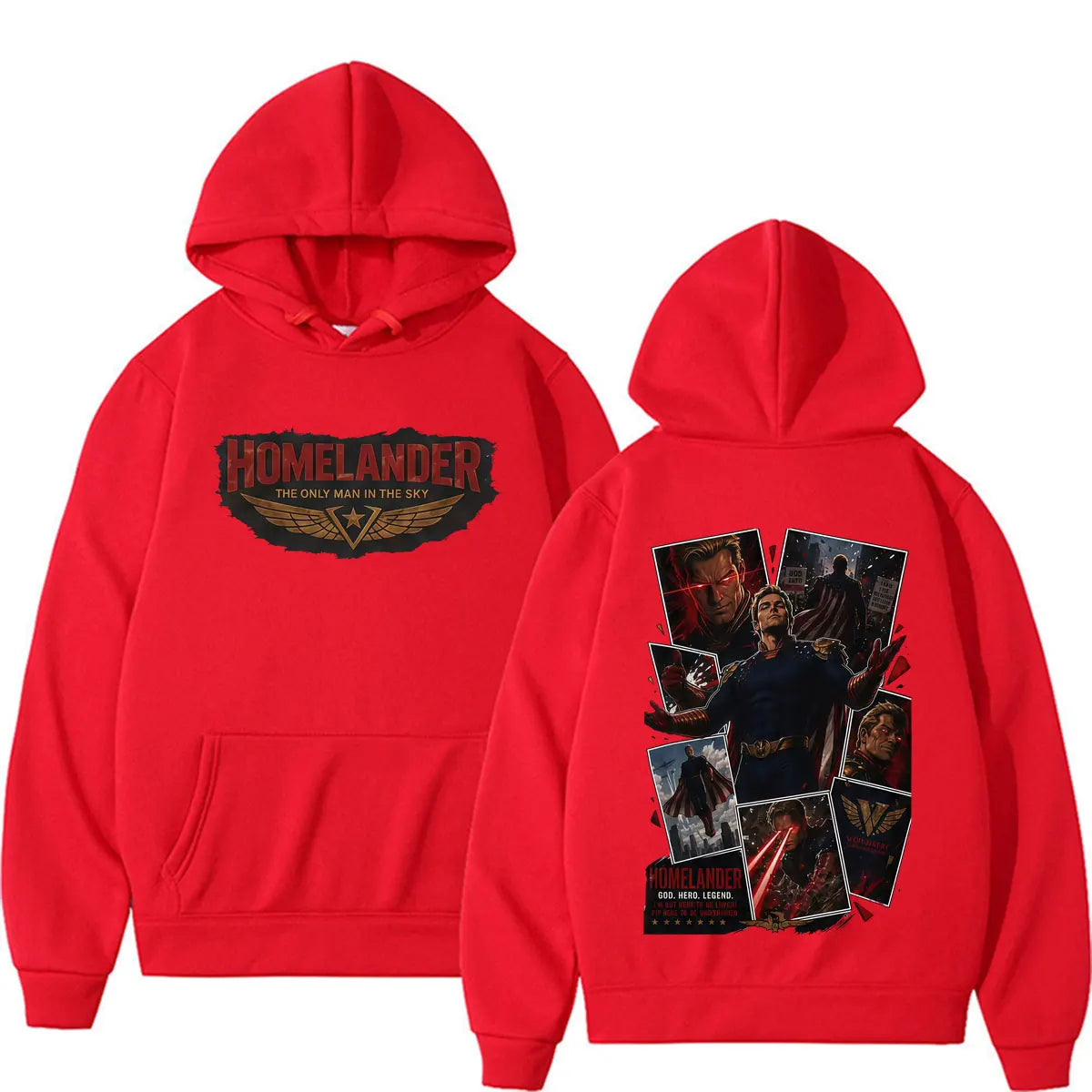 Hot Sale Homelander Hoodie The Boys TV Series Character Sweatshirts Men Women Gothic Casual Fleece Long Sleeve Pullovers Hoodies