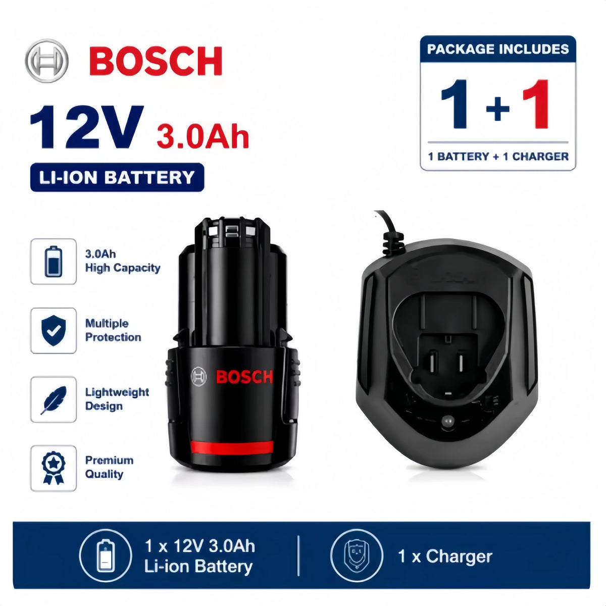 Original100% Bosch 18V battery, wireless power tool lithium battery, BAT609BAT610G BAT618BAT620BAT622GSR18V-LI，18V，6000mAh