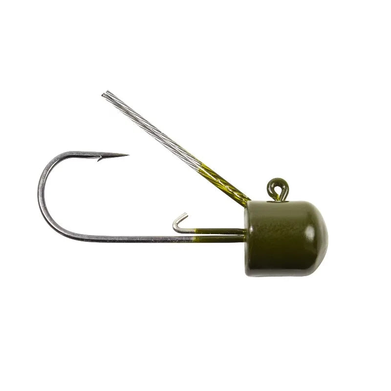 Rigged Finesse Craw - Green Pumpkin - 3in,1/4oz,Soft Baits,Fishing Lures