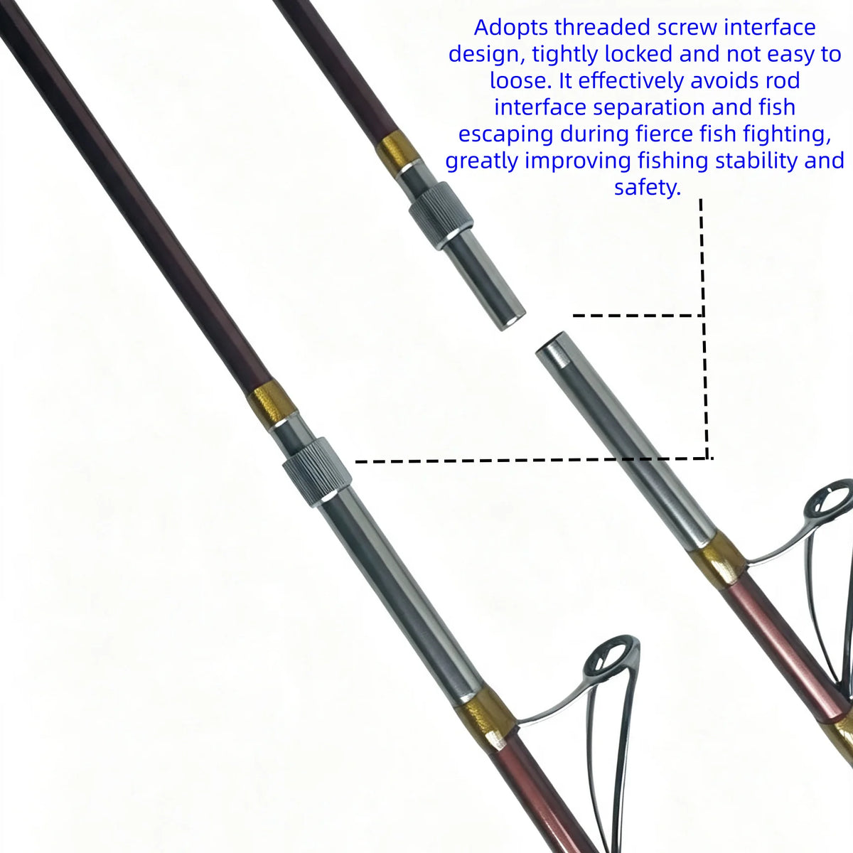 30-80LB Slow Jigging Rod Boat Rod Jig Rod Ocean Fishing Rod Saltwater Fishing Rod 6'0"/180cm 7'0"/210cm