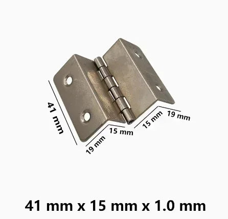20pcs Thickened iron silent three fold hinge four fold double bend engineering cabinet door furniture hinge hardware accessories