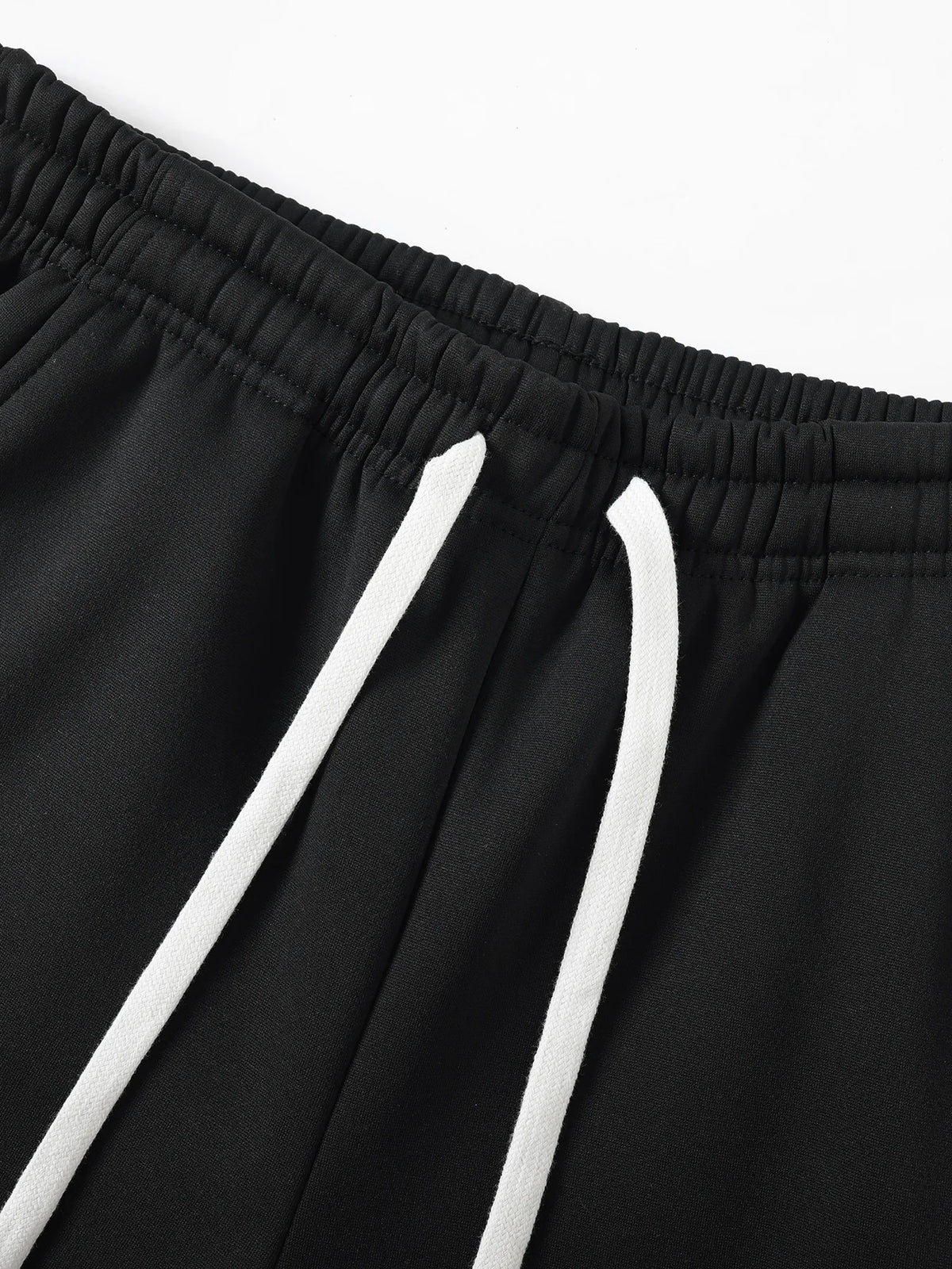 2-Pack Men's Casual Solid Color Printed Fleece-Lined Thickened Sweatpants Winter Straight Leg Pants with Drawstring, Warm Fleece-ined Casual Pants