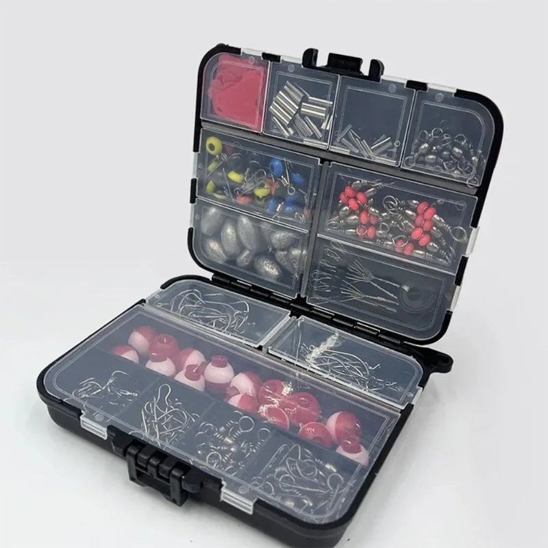 1Set Sphere Floats Fishing Tackle Kit Crank Hooks Carp Fishing Fishing Parts Kit with Box Lures Lure Bait Set Fishing Accessories