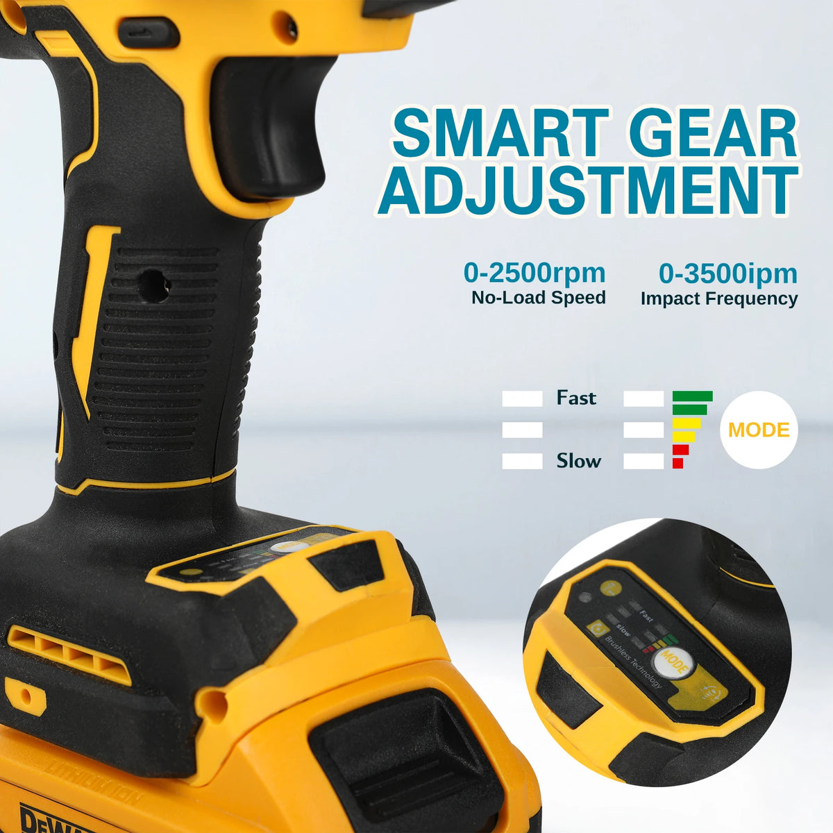 DEWALT DCF922 20V Cordless Impact Wrench | 205Nm Reverse Torque 1/2" Drive | 2500 RPM   Naked Tool