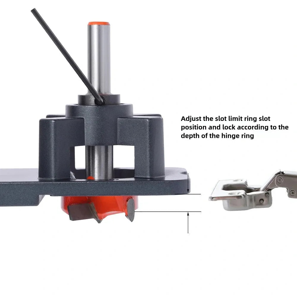 35mm Woodworking Concealed Hinge Jig Kit Hinge Boring Drilling Guide for Cabinet Cupboard Face Frame Tools