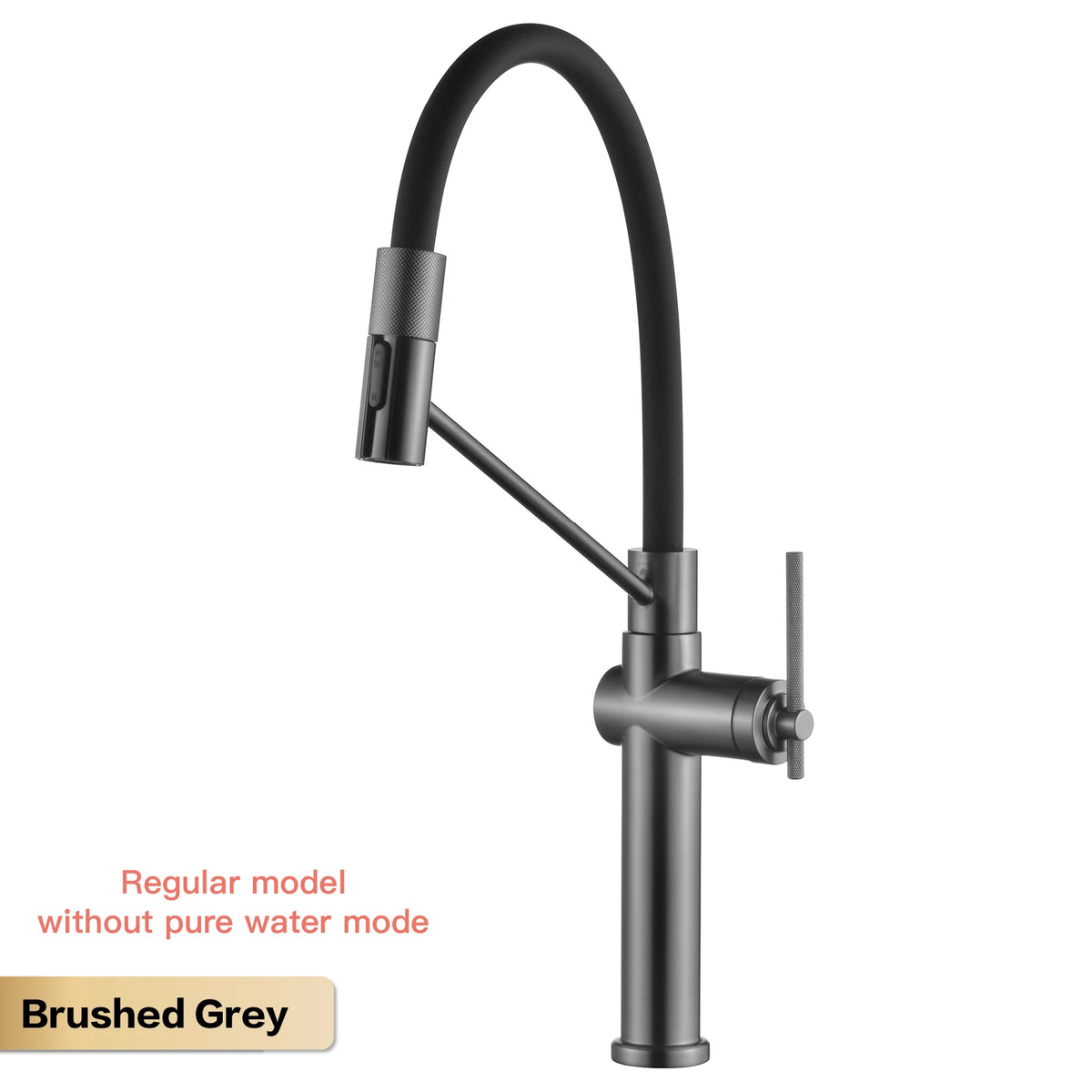 AITANA Brushed Rose Gold Pull-Out Kitchen Faucet with Luxury Drinking Water Mode 3 Function Hot & Cold Water Single Hole Sink Ta