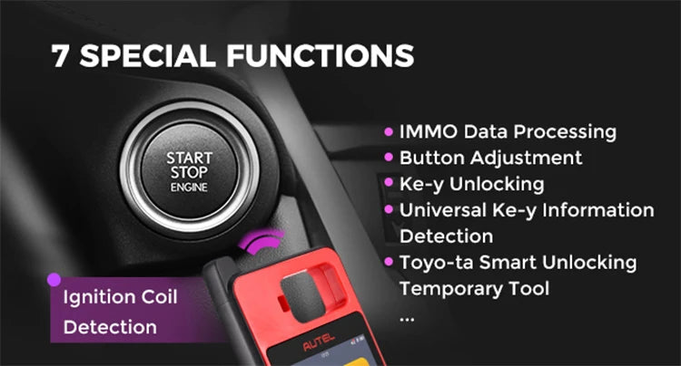 AUTEL KM100E Key Programmer KM100E 60S Universal Key Generator Immobilizer KM100 Key Programming Tool Lifetime Free Update