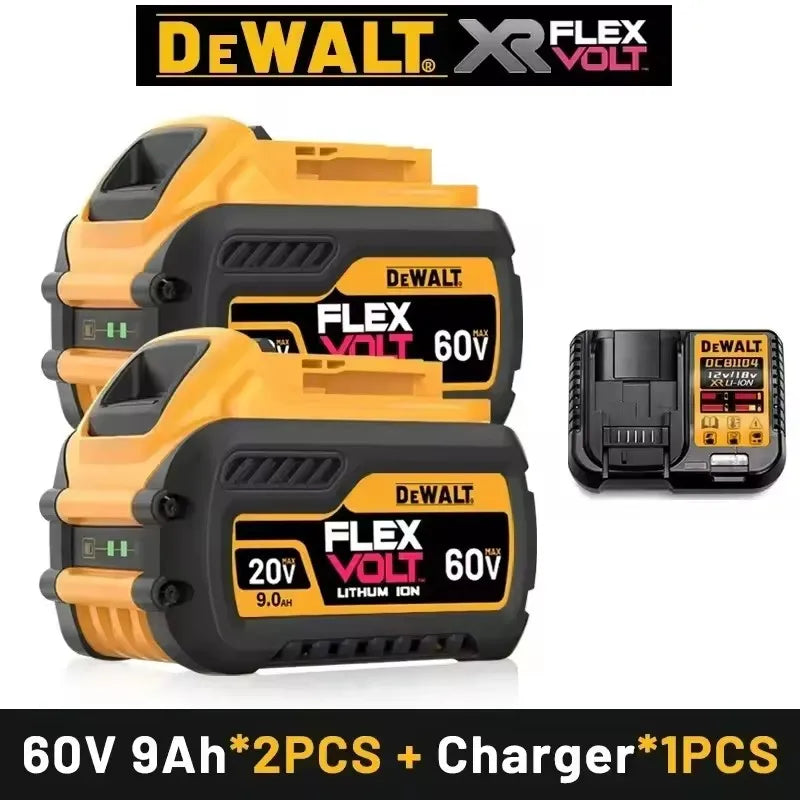 New 100% Original Dewalt 9.0Ah 20V/60V Power Tool Battery DCB206 DCB205 DCB200 DCB203 For Dewalt Power Cordless Drill