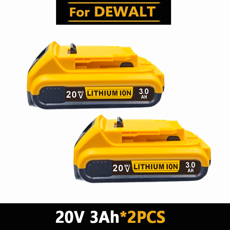 20V MAX XR Lithium Battery Pack For DeWalt Power Tools Replacement Battery Compatible DCB200 DCB205 8.0Ah Rechargeable Battery
