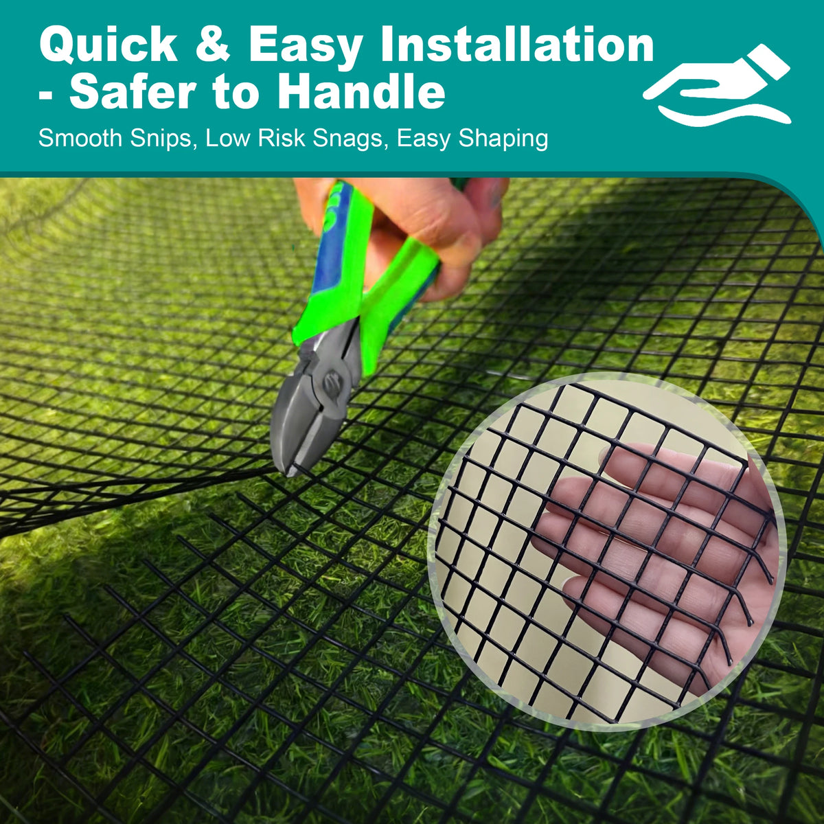 Black Hardware Cloth, 1/2 inch 19 Gauge PVC Wire Mesh Roll Welded Wire Fence for Poultry Netting, Chicken Coop & Pet Cage