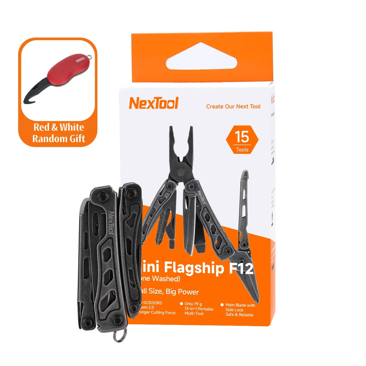 Nextool Mini Flagship F12  15 In 1 Multitool Plier With Wire Cutters Scissors Clip Bottle Opener File Ruler Outdoor Camping Tool