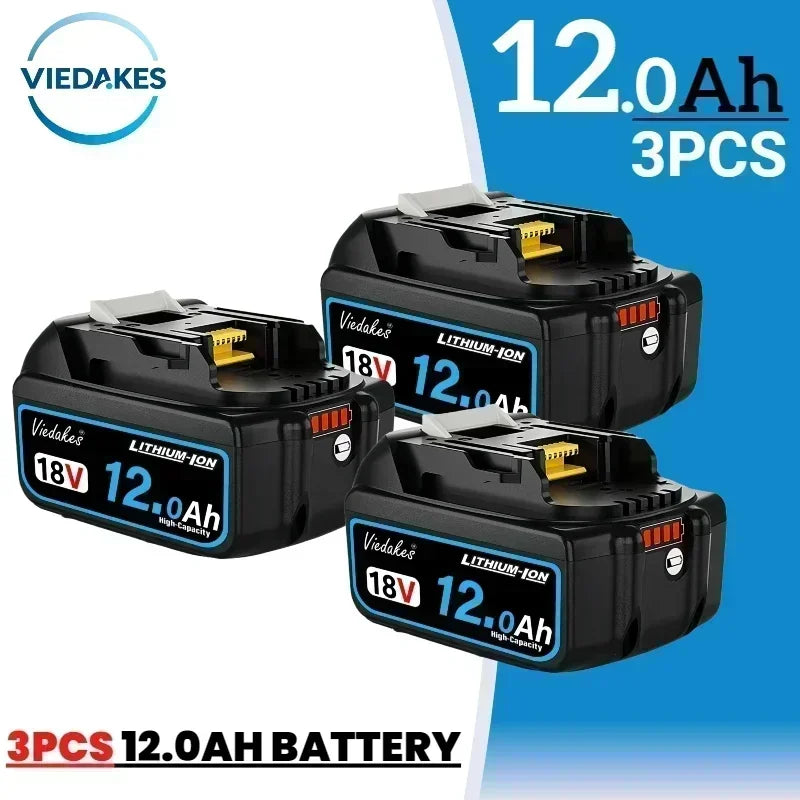 Original for Makita 18V Battery, 12000mAh LED Rechargeable Lithium Battery, 🔋BL1830 BL1850 BL1840 for Makita 18V Tool Battery