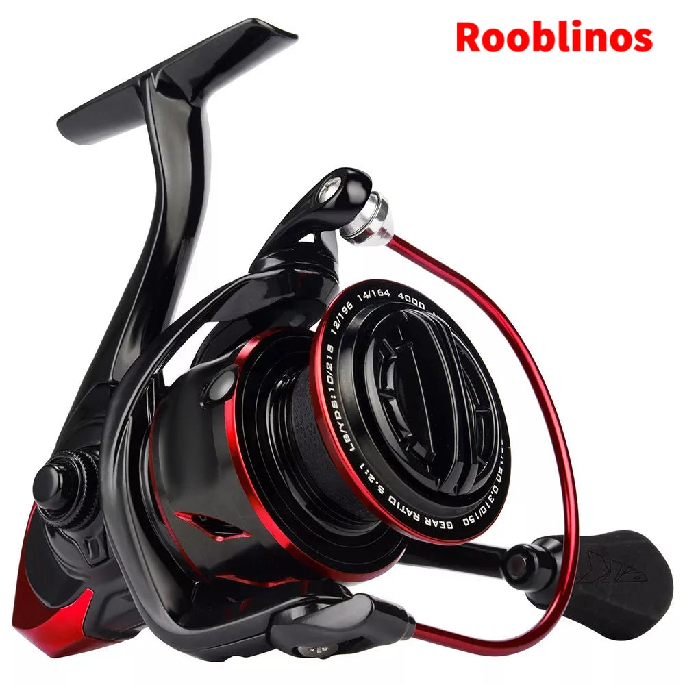 RF Spinning Reel Fishing Reel 5.2:1 Spin Green EVA Knob Fishing Wheel Saltwater Aluminum Spool