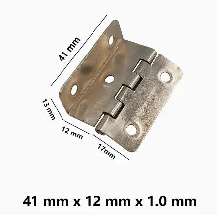 20pcs Thickened iron silent three fold hinge four fold double bend engineering cabinet door furniture hinge hardware accessories