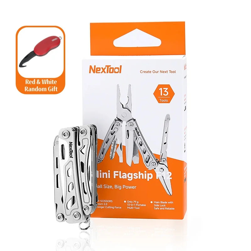Nextool Mini Flagship F12  15 In 1 Multitool Plier With Wire Cutters Scissors Clip Bottle Opener File Ruler Outdoor Camping Tool