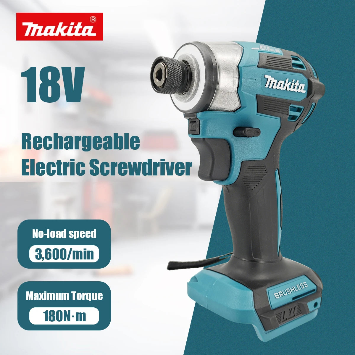 Makita DTD173 1800RPM 180Nm Cordless Impact Driver 180Nm Brushless Motor Electric Drill Wood Bolt T Mode For Makita Battery