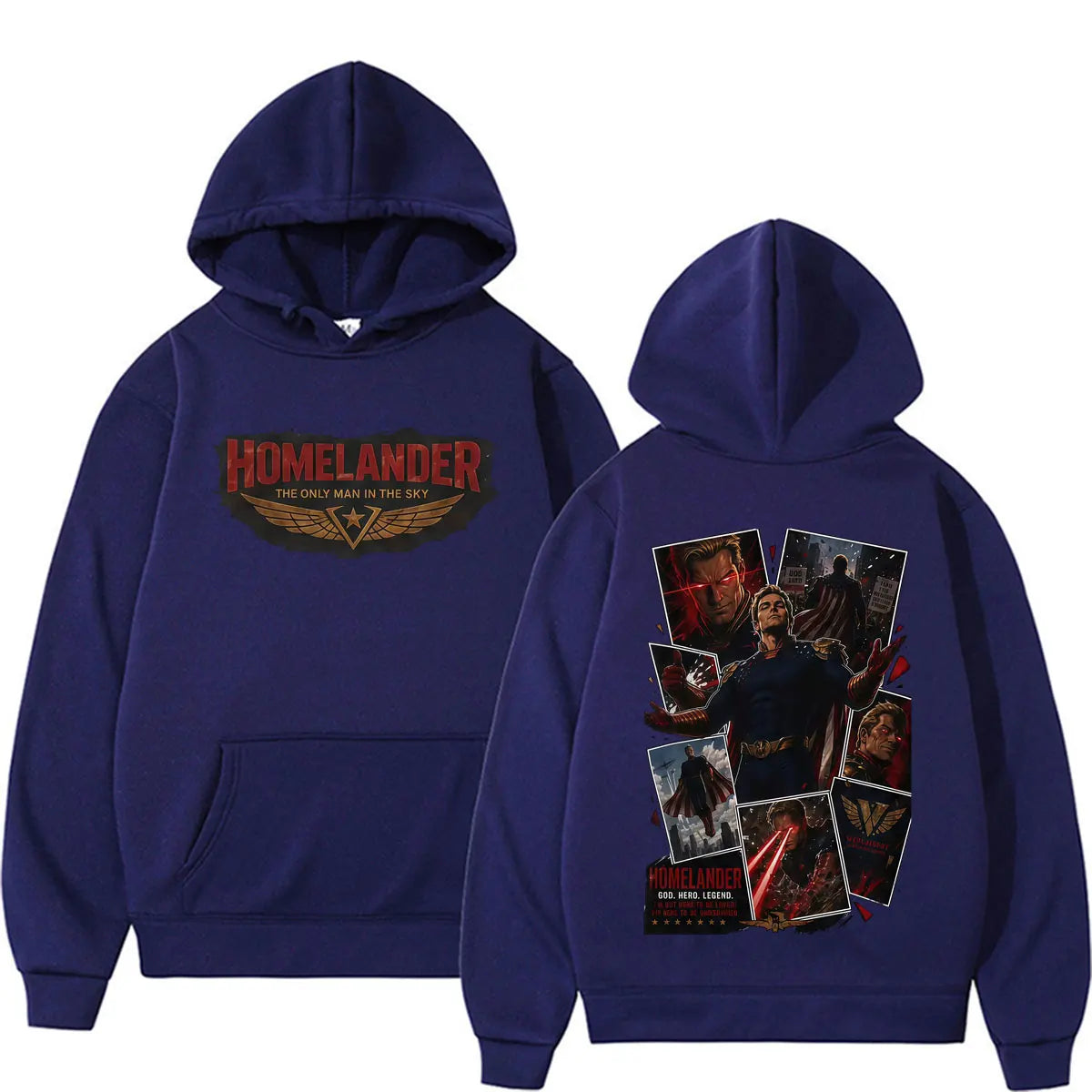 Hot Sale Homelander Hoodie The Boys TV Series Character Sweatshirts Men Women Gothic Casual Fleece Long Sleeve Pullovers Hoodies