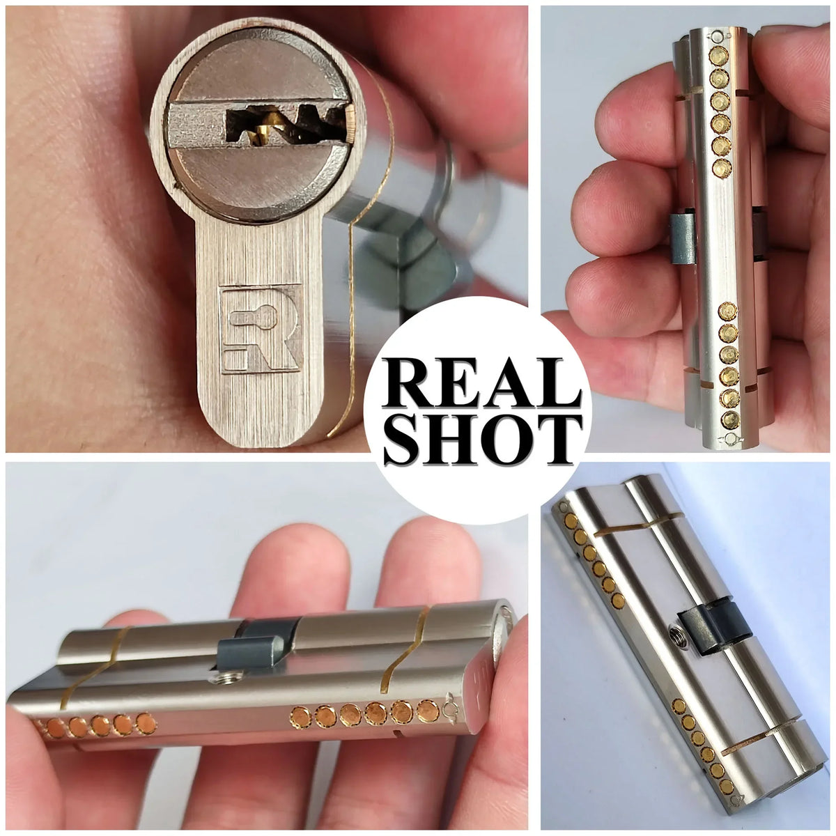 Double clutch lock cylinder, keys can be used at both ends of the lock cylinder at the same time.forgot to remove the key