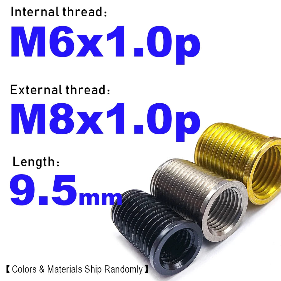 M6-M12 Spark Plug Repair Thread Insert Random Colors ,G017