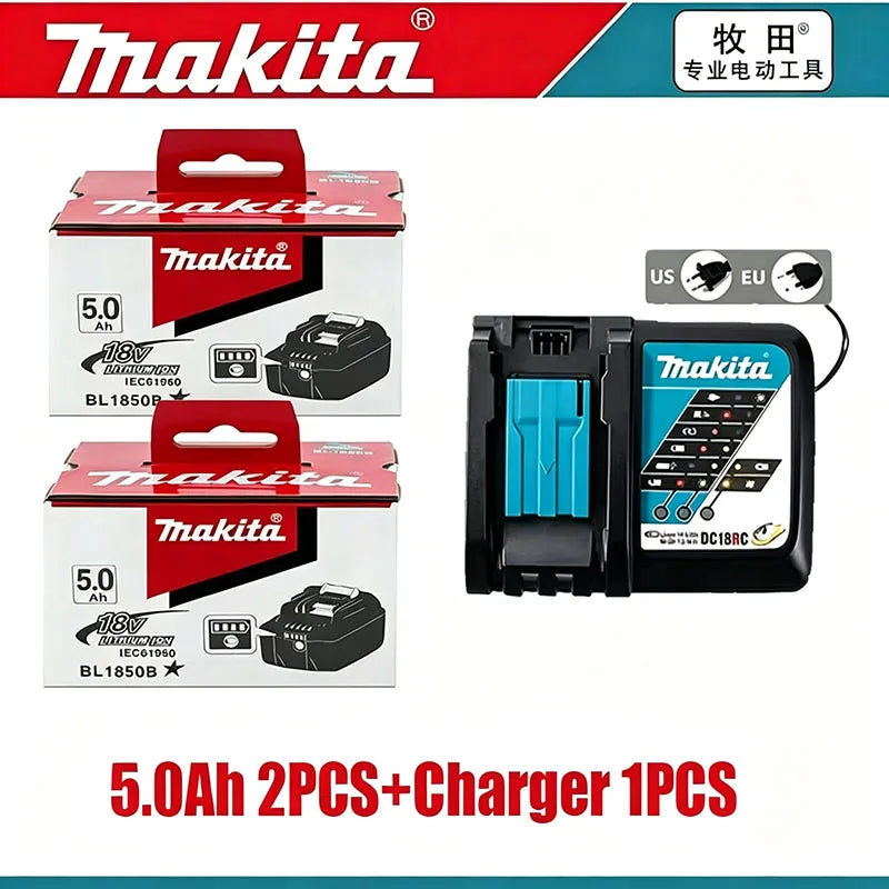 Original Makita 18V DDF487 BL1860 BL1850B BL1850 BL1840 BL1830 Screwdriver Battery Charger 18v Replacement Power Tool Batteries