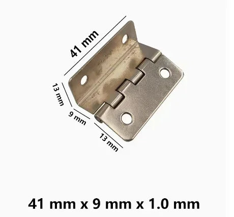 20pcs Thickened iron silent three fold hinge four fold double bend engineering cabinet door furniture hinge hardware accessories