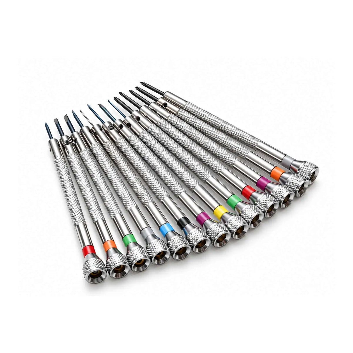 13PCS Metal 0.6-2.0mm Professional Slotted Cross Screwdriver Set for Watchmaker Watch Repair Screwdriver Tools Kit
