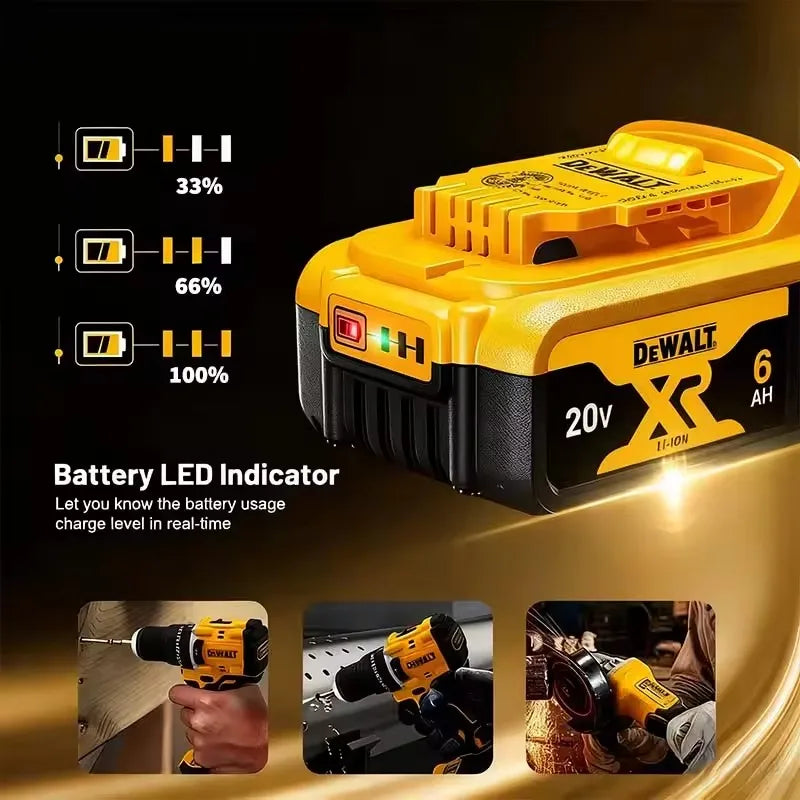 DeWALT 100% Original Battery 20V/60V 9000mAh MAX FlexVolt for DCB200 DCB205 DCB206 DCB209 DCB182 Power Tool Battery Air Transpor