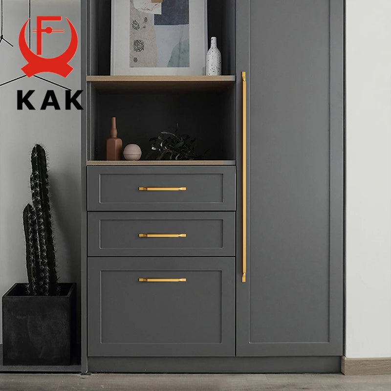Gold Cabinet Handles Aluminum Alloy Black Kitchen Handles Cupboard Door Pulls Drawer Knobs Barn Door Handle Furniture Handle