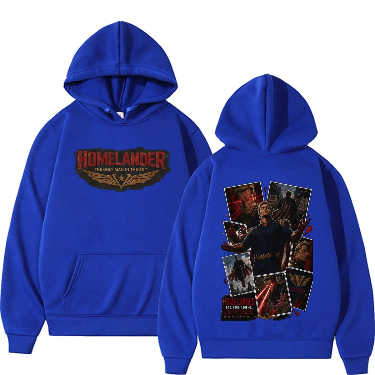Hot Sale Homelander Hoodie The Boys TV Series Character Sweatshirts Men Women Gothic Casual Fleece Long Sleeve Pullovers Hoodies