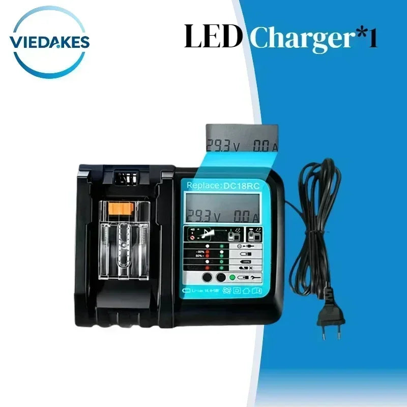 New 18V 12.0Ah Rechargeable Battery, for Makita Drill DGA404 DTW700 DHR202 DJV182 DDF487 Power Tool Battery, for Makita Battery