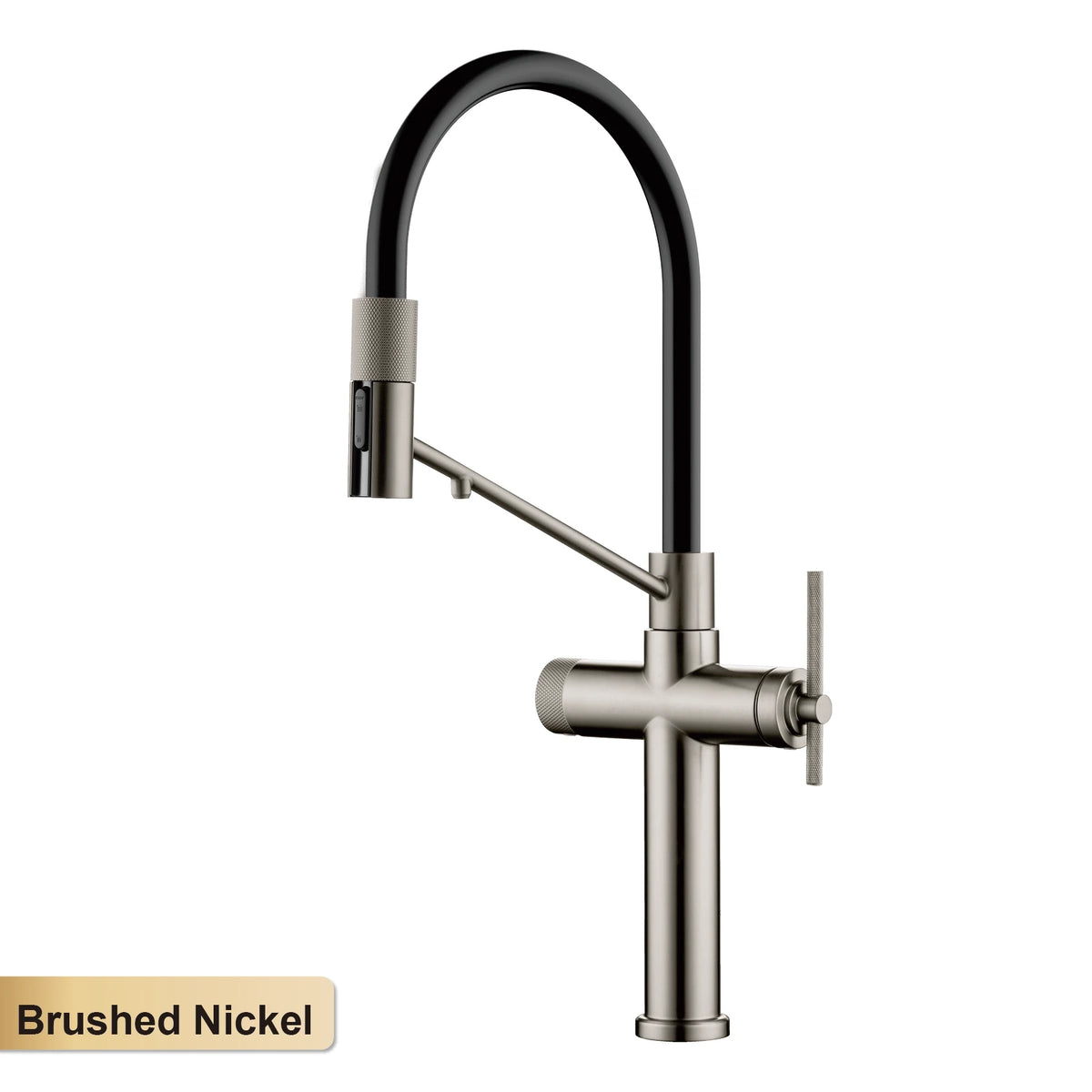 AITANA Brushed Rose Gold Pull-Out Kitchen Faucet with Luxury Drinking Water Mode 3 Function Hot & Cold Water Single Hole Sink Ta
