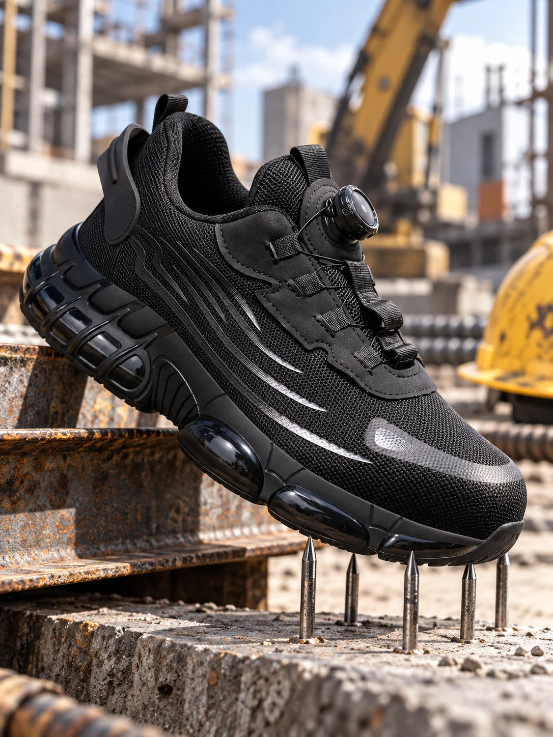 New Men's Safety Shoes with Anti-Smash, Anti-Puncture, and Breathable Design