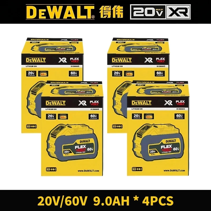 DeWalt Original 20V 60V 6Ah 9Ah MAX Battery Power Tool Replacement for DeWalt DCB184 DCB182 DCB205 DCB200 18Volt 20v Battery