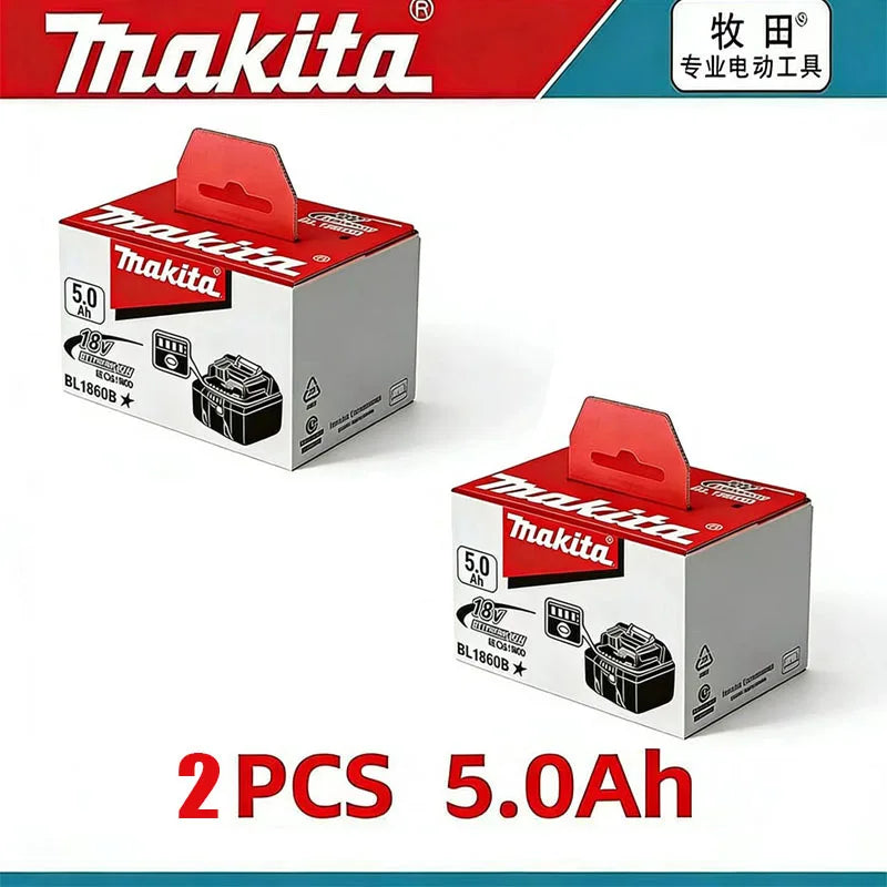 Original Makita 18V DDF487 BL1860 BL1850B BL1850 BL1840 BL1830 Screwdriver Battery Charger 18v Replacement Power Tool Batteries