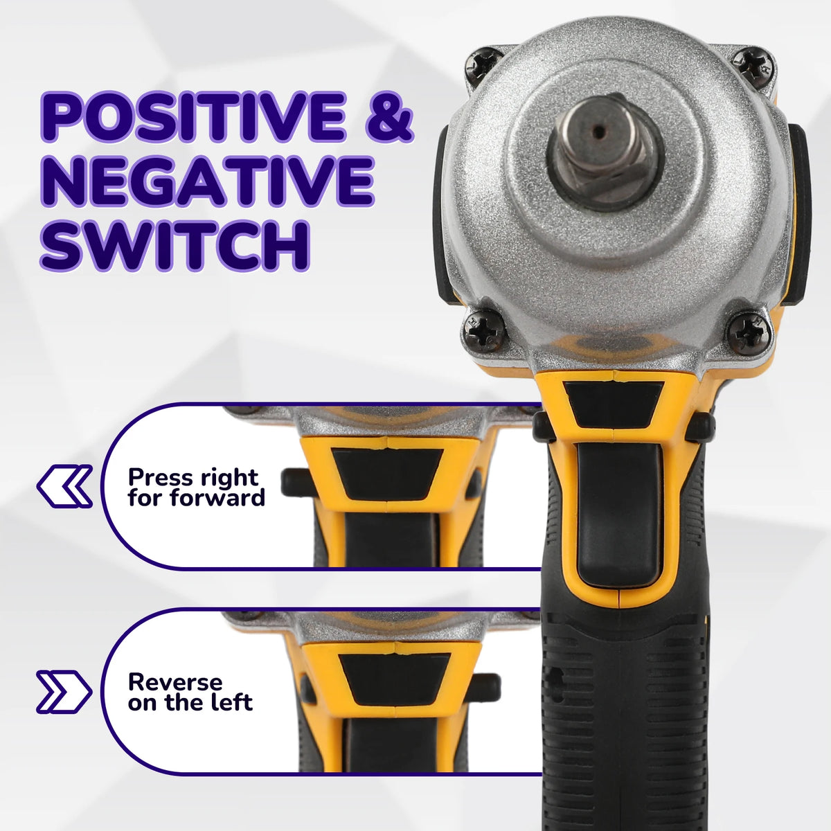 Dewei DCF900 20v Wireless impact wrench, High torque Brushless Impact Gun, 1/2 Universal battery electric tools