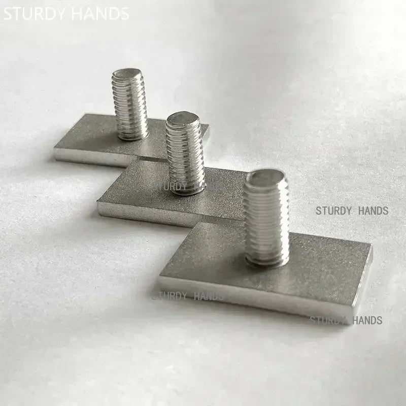 5Pcs Stainless Steel T-Slot Chute Rail Track T Shape Type Rectangle Hammer Head Bolt Screw M6 M8 Hardware Tools Supplies