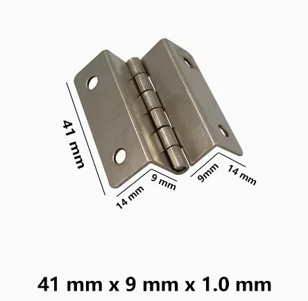 20pcs Thickened iron silent three fold hinge four fold double bend engineering cabinet door furniture hinge hardware accessories
