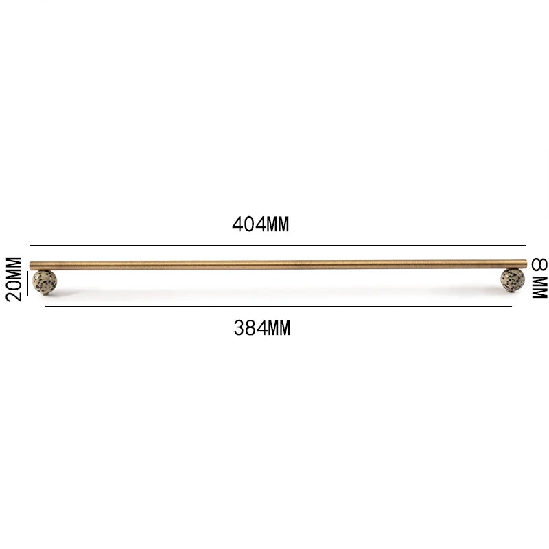 Tinyhob Nordic Art Handle / Natural Stone+ Bronze Handles and Knobs Drawer Pulls Kitchen Cabinet Knobs Furniture Hardware