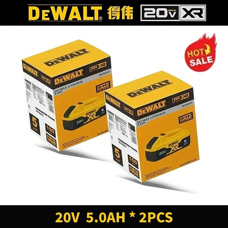 DeWalt Original 20V 60V 6Ah 9Ah MAX Battery Power Tool Replacement for DeWalt DCB184 DCB182 DCB205 DCB200 18Volt 20v Battery