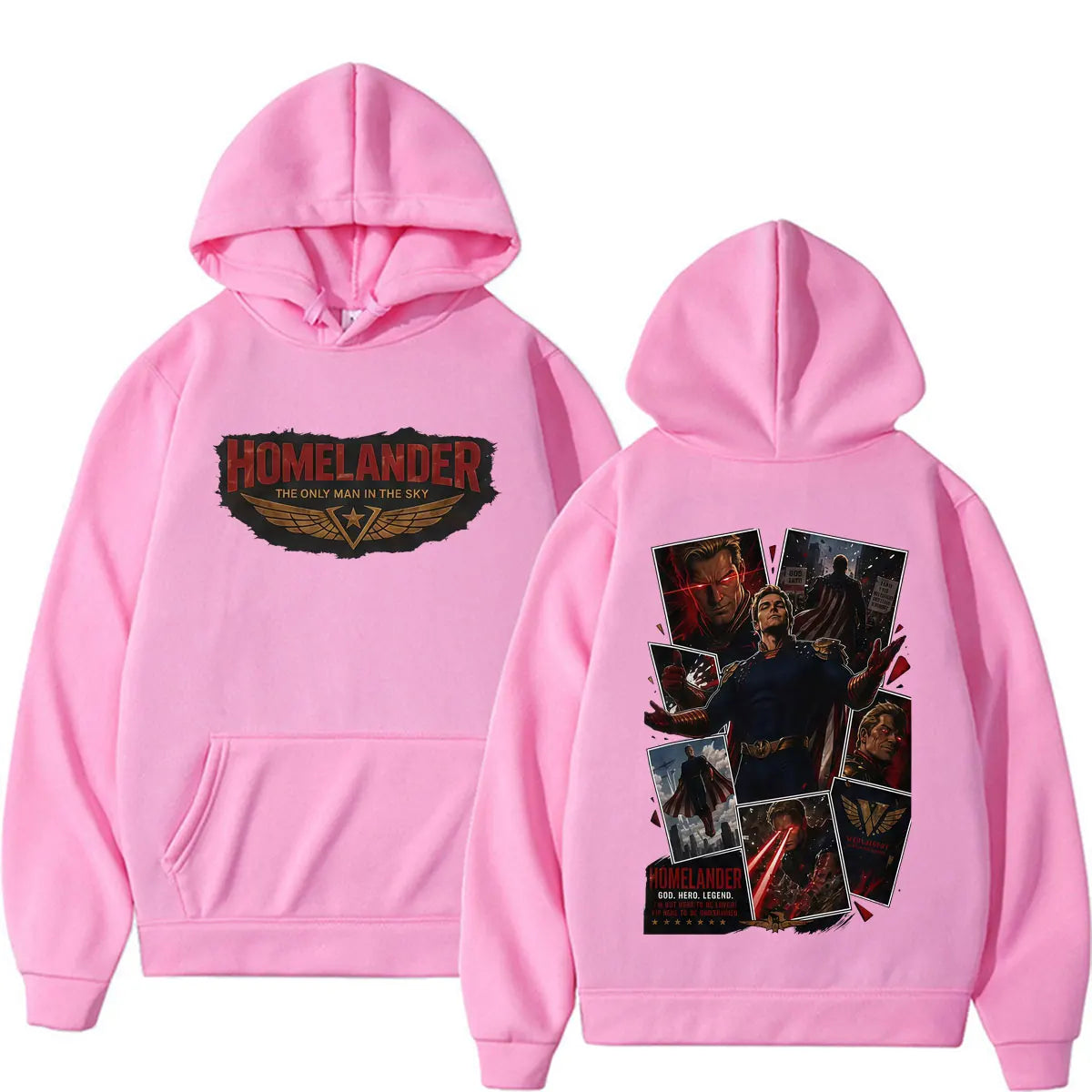 Hot Sale Homelander Hoodie The Boys TV Series Character Sweatshirts Men Women Gothic Casual Fleece Long Sleeve Pullovers Hoodies