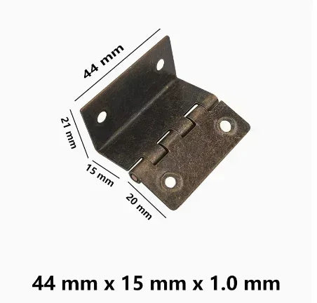 20pcs Thickened iron silent three fold hinge four fold double bend engineering cabinet door furniture hinge hardware accessories