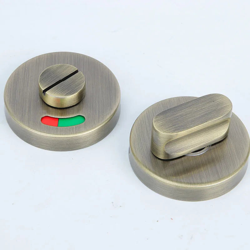 Indicator Door Lock Public Toilet WC Hardware Bolt Latch For Bathroom Stainless Steel Deadbolt Office Dressing Room