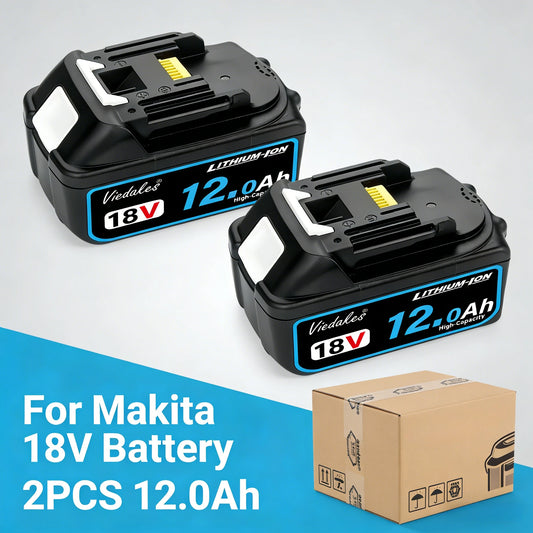 100% Original for Makita 18V 12Ah/10Ah/8Ah Battery for Makita Tool,DTD173、TW004G、DGA506 Rechargeable Replacement Lithium Battery