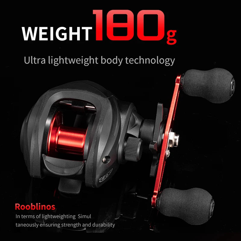 ROOBLINOS AC Spinning Reel, 6.3:1 High Speed Gear Ratio, 8kg Max Drag, Smooth Powerful Fishing Reel for Fresh & Saltwater