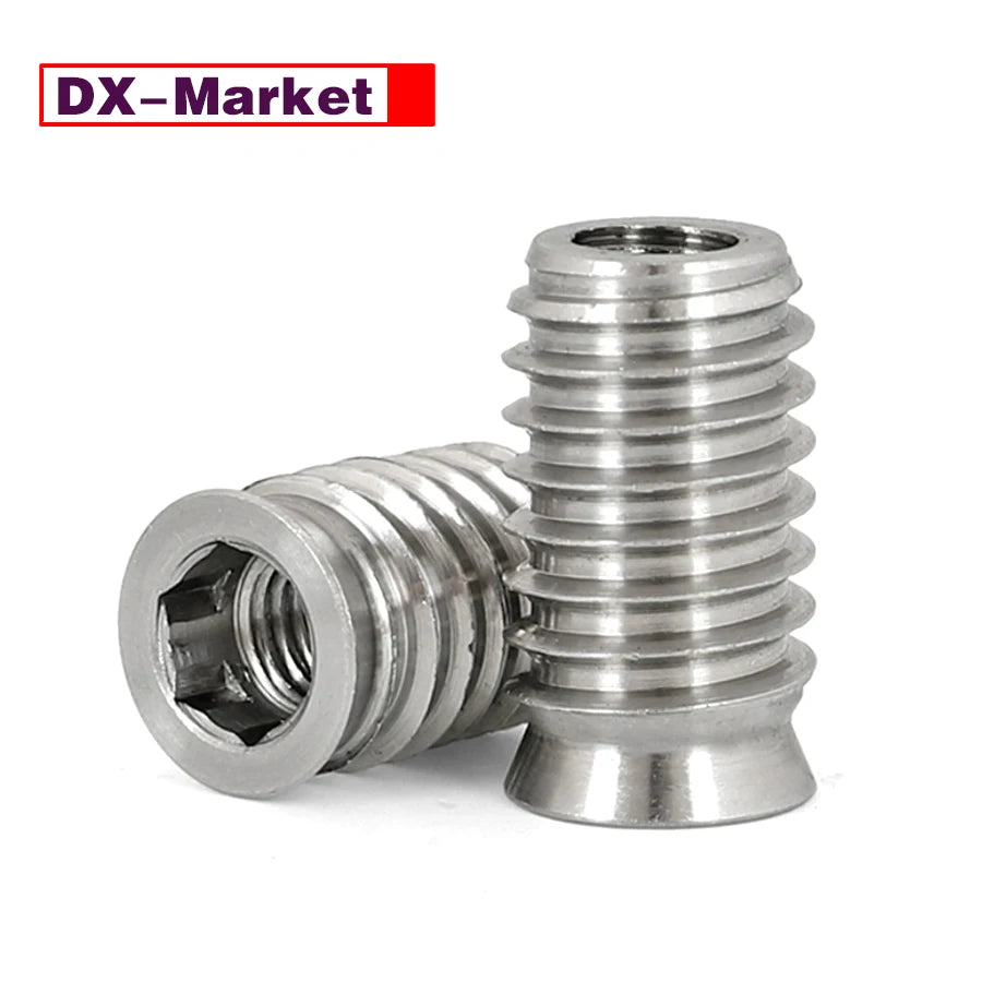 M3 M4 M5 M6 M8 M10 Hex Socket Self Tapping Nut , 304 Stainless Steel Embedded Furniture Nuts ,B063
