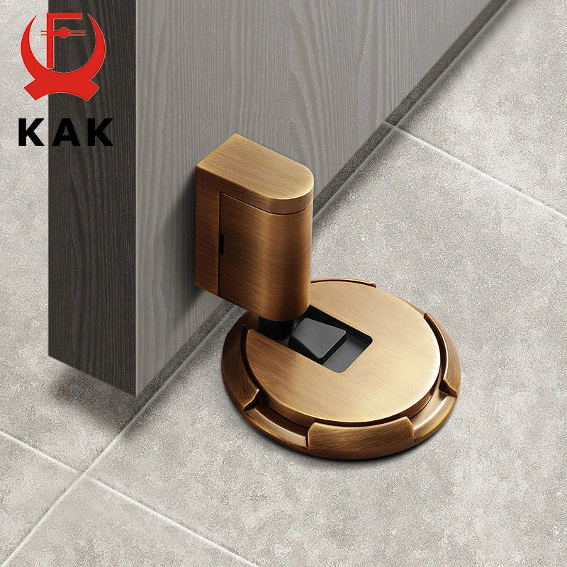 Heavy Duty Magnetic Door Stopper Mechanical Door Stop Adjustable Door Holder Non-punch Sticker Furniture Door Hardware